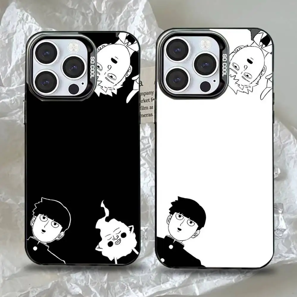 

Mob Psycho 100 Kageyama Shigeo Phone Case For iPhone 16,15,14,13,12,11,Pro,Max,Plus,Mini,XS,SE Anti Fall Black Matte Hard Bumper