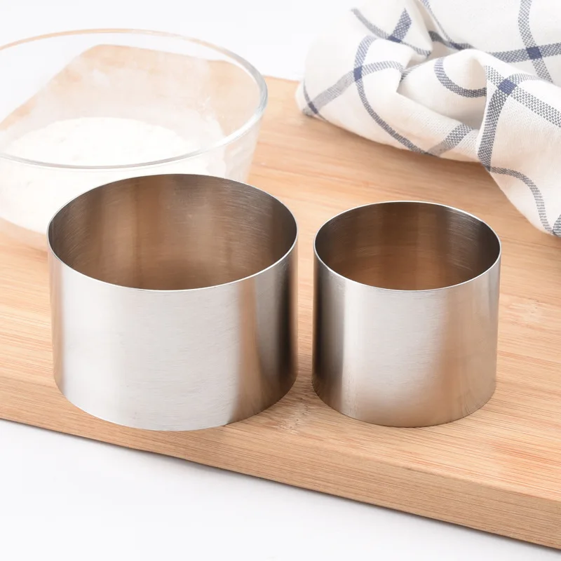 

6/8CM Kitchen Accessories Cake Ring Mold Round Shape Stainless Steel DIY Baking Tool Reusable Mousse Circle Pastry Gadget