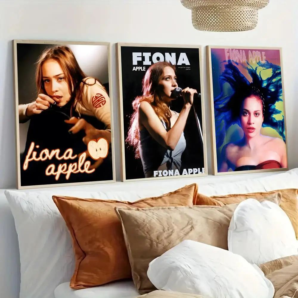 F-Fiona Apple Singer Poster Modern Home Living Bedroom Bar Hallway Waterproof Wall Art Aesthetic Decor