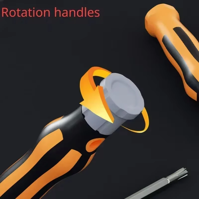 Multifunctional Precision Handheld Maintenance Tool Home 12 in 1 Screwdriver Set Magnetic Bit Cross Flat Shaped Screwdriver Head