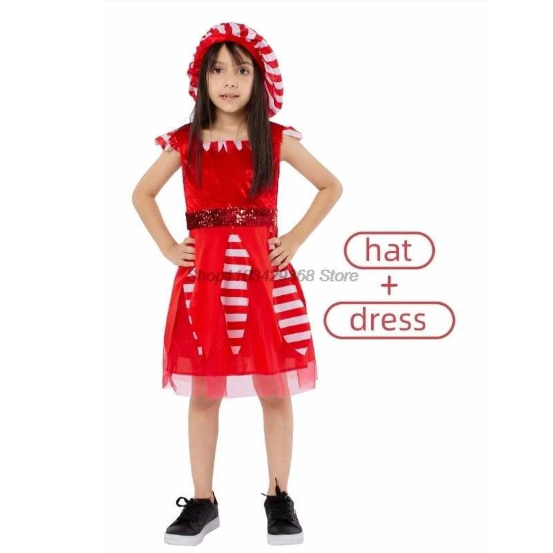 Kinder Weihnachten Elf Kostüme Jungen Mädchen Campus Urlaub Party Performance Kostüme Weihnachten Cosplay Outfits Kleid Set Elf Body