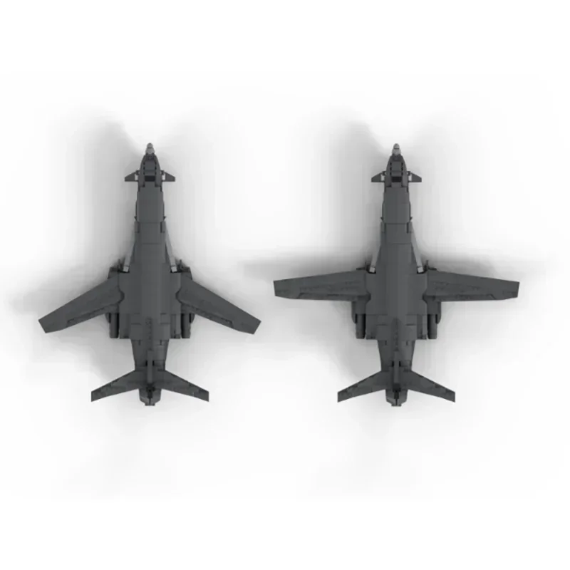 Moc อาคารอิฐทหารรุ่น B1 Lancer Bomber เทคโนโลยี Modular Blocks ของขวัญของเล่นคริสต์มาส DIY ชุดประกอบ