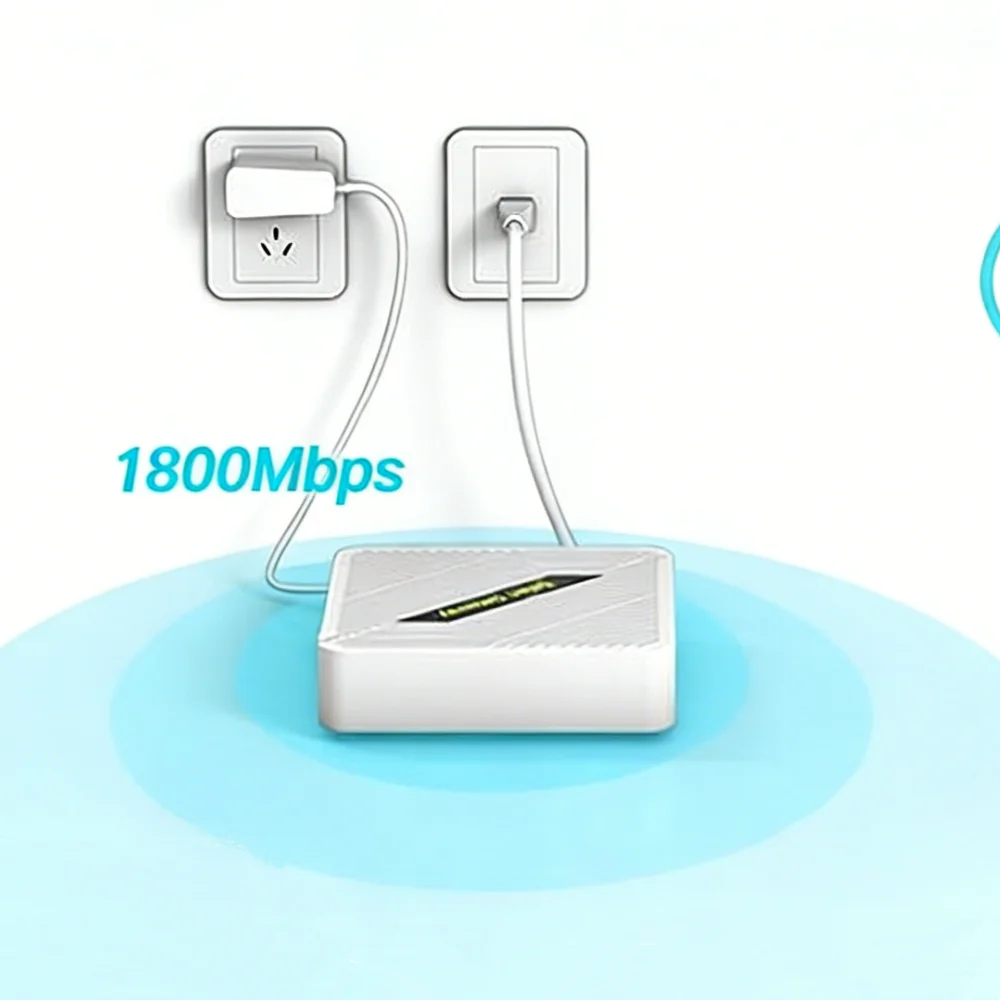 Portable WiFi 6 Router EDUP Starlink Dual Band Multi Mode Lightweight Pocket Travel Router