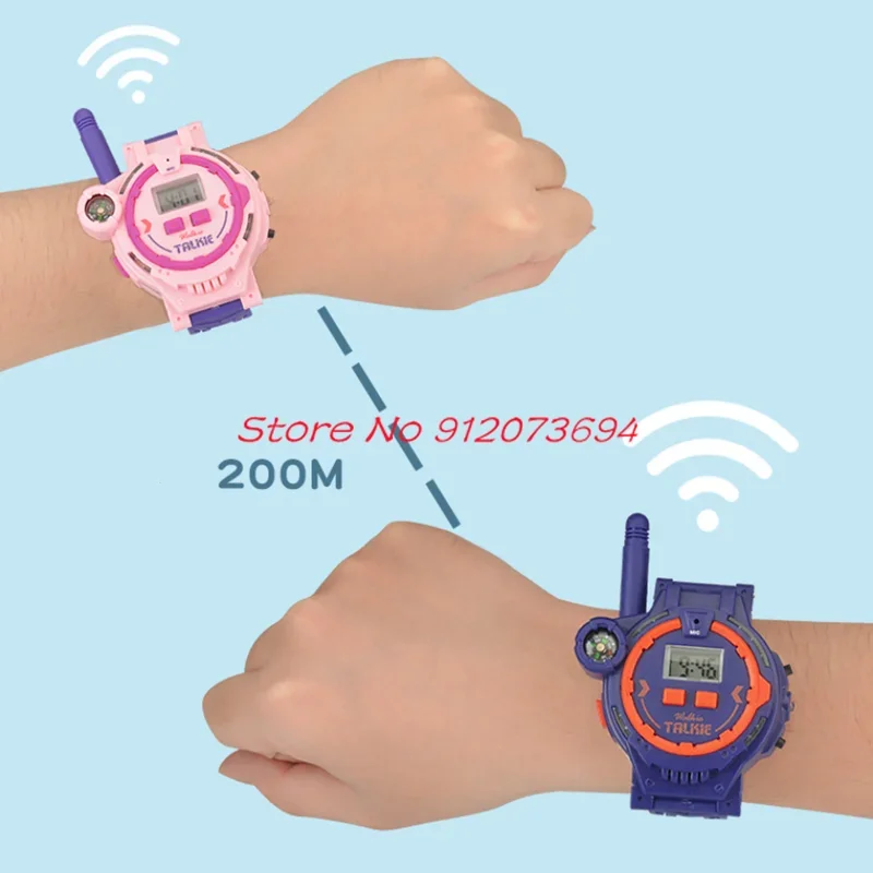 Parent Child Interaction Clear Audio Multifunctional  Walkie Talkie 200M Watch Style Wireless Call Children Walkie Talkie Gift