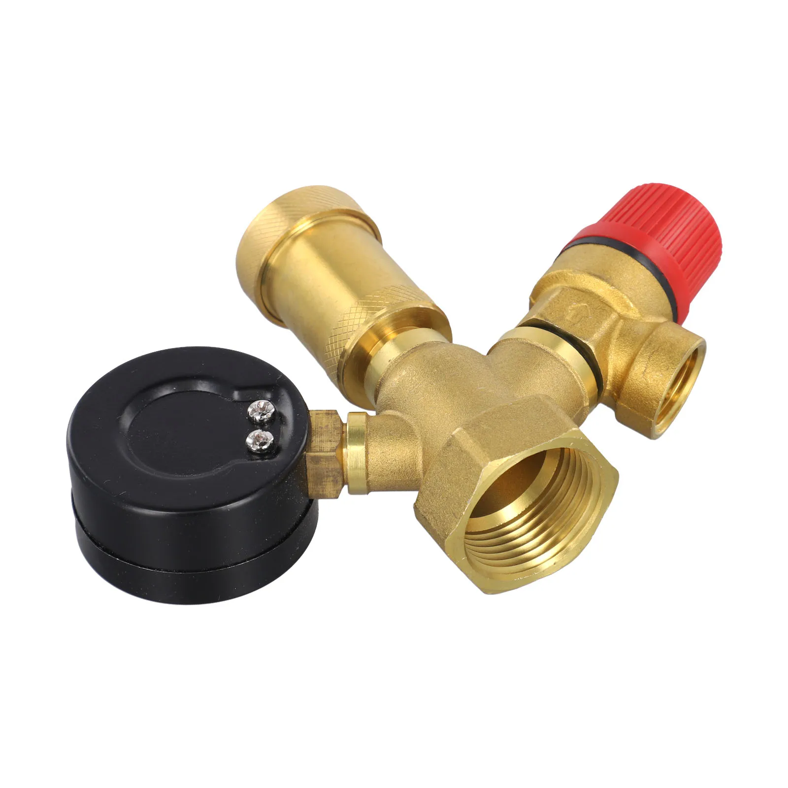 Simplified Operation Complete Brass Boiler Safety Assembly Featuring Effective Automatic Pressure Release Mechanism