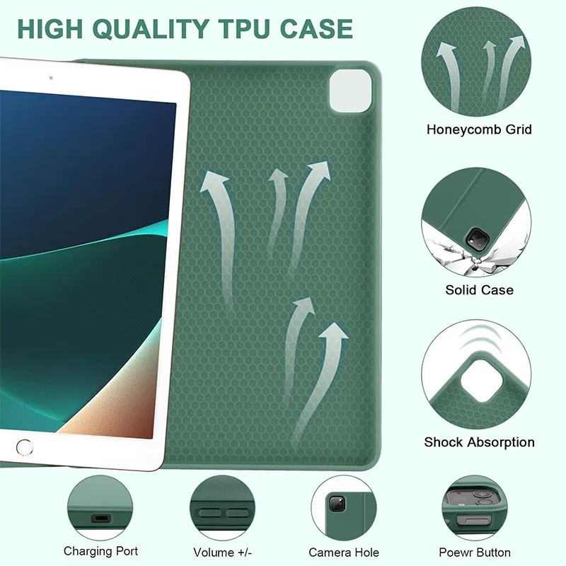 Case for iPad Pro 11 Inch, Magnetic Keyboard Cover for iPad Pro 11 Inch 2018 2020 2021 2022, for iPad Pro 11 Smart Stand Cover