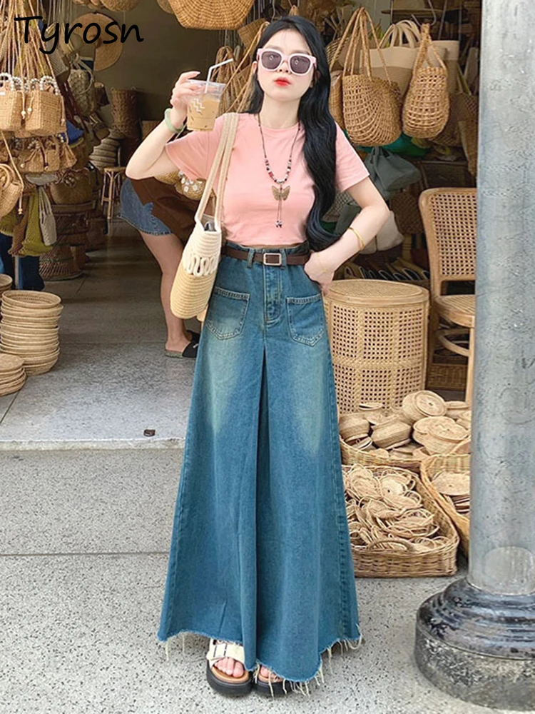 

High Street Women Jeans All-match Retro Hipster Spring Japanese Style Versatile Individual Fancy Classical Baggy Trendy Leisure