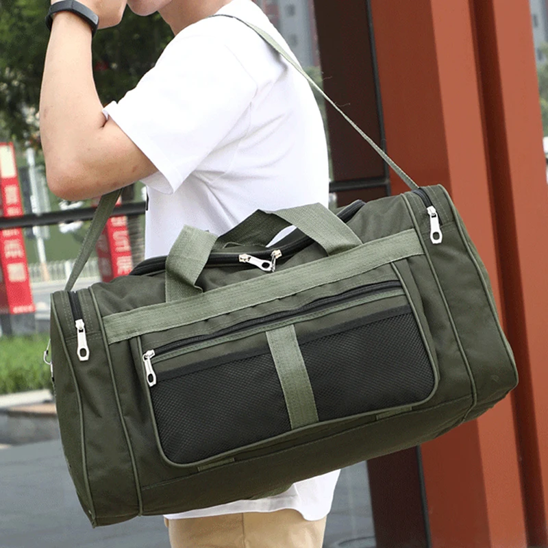 2024 New Large Capacity Storage Bag Outdoor Travel Bag Black Green Waterproof Portable Bag Travel Duffle Women Handbag Soft