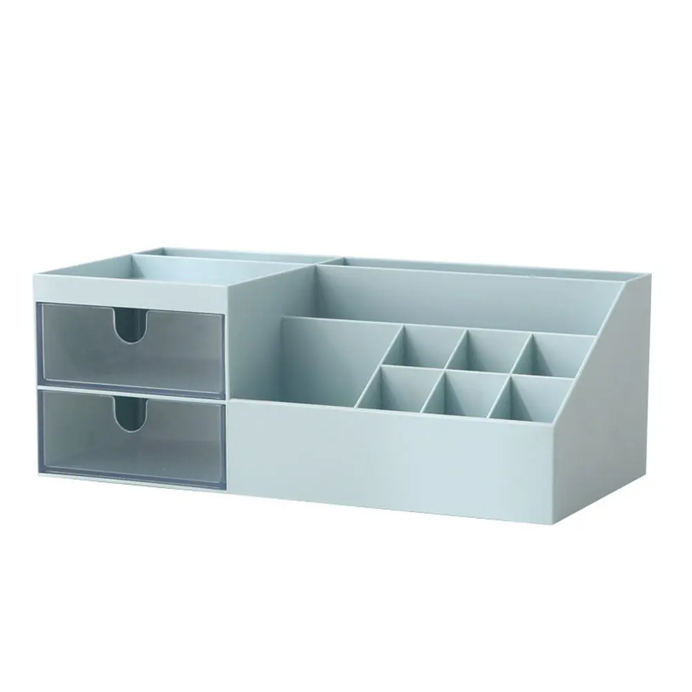 Makeup Storage Box Large Capacity Divided Desktop Organizer For Cosmetics Jewelry Sundries Dressing Table Decor Storage Drawer