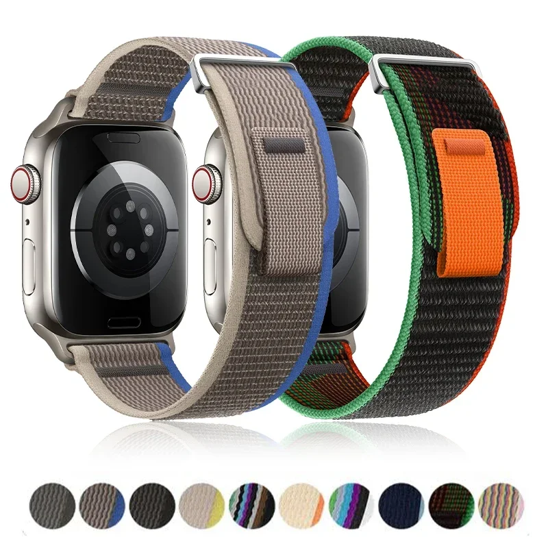 حزام حلقة درب للساعة ، الفرقة ، 49 ، 44 تفاحة ، 40 ، 45 ، 41 ، 38 ، 42 ، 46 ، سوار كورا ، iWatch Ultra Series 10 ، 9 ، 8 ، SE ، 7 ، 6 ، 4