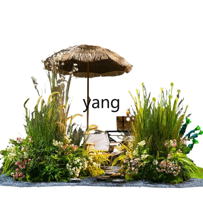 CX Camping Style Artificial Plant Green Plant Shop Window Fake Trees Plant Indoor Landscape Decoration