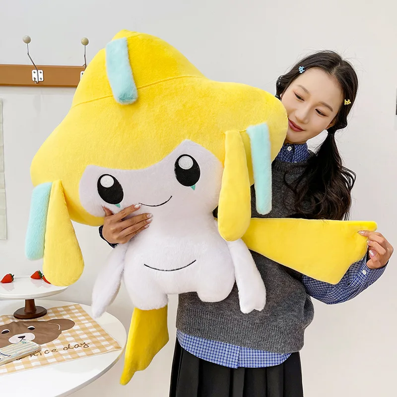 45/75cm Large Jirachi Pokemon Plush Toys Doll Cartoon Ornament Stuffed Plushie Kawaii Sofa Pillow Pokémon Gift for Children