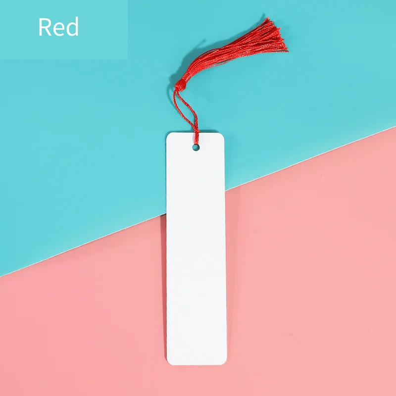 Sublimation Bookmark Blanks Metal Blank Bookmarks With Tassel For Heat Transfer Printing DIY Bookmarks Crafts