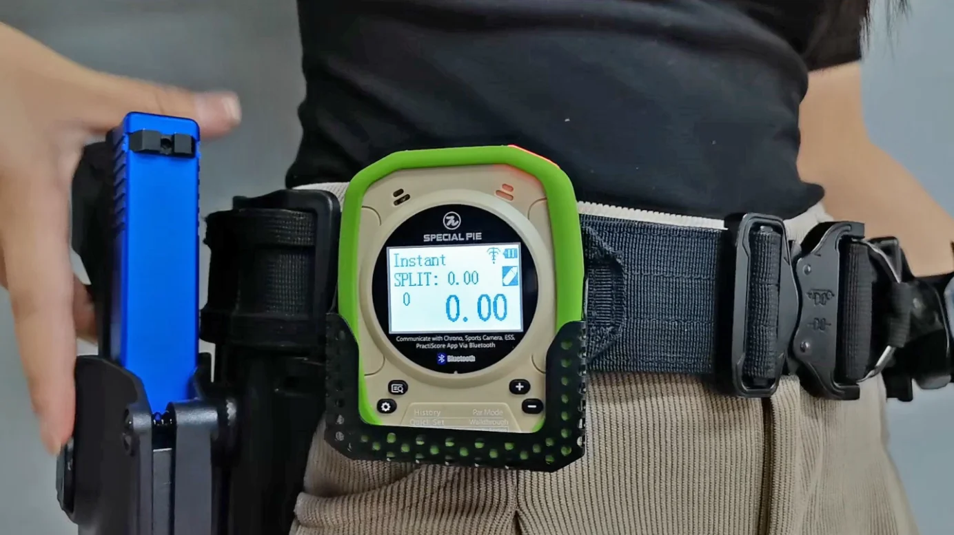 SPECIAL PIE M1A2 Shot Timer Quick-Draw Holster with Belt Clip,Compatible with Silicone Cover for Shooting Training&Competition