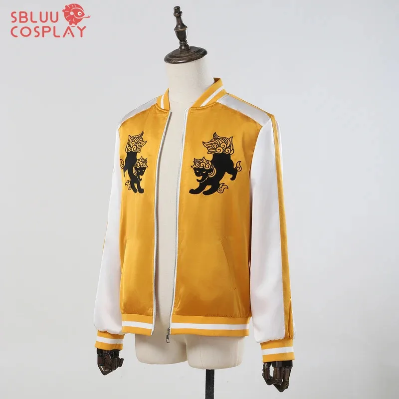 DY20SBluuCosplay Anime Tomiyama Choji Jo Togame Kostum Cosplay Jersey Jaket Bordir Lion Den College Pakaian Olahraga Harian25