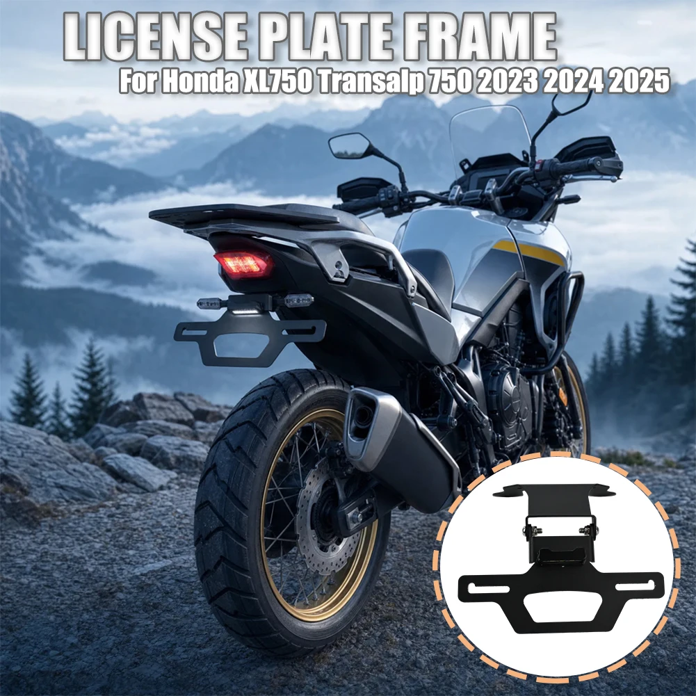 

Motorcycle Accessories License Plate Holder Fender Eliminator Registration Bracket For Honda XL750 Transalp 750 2023 2024 2025