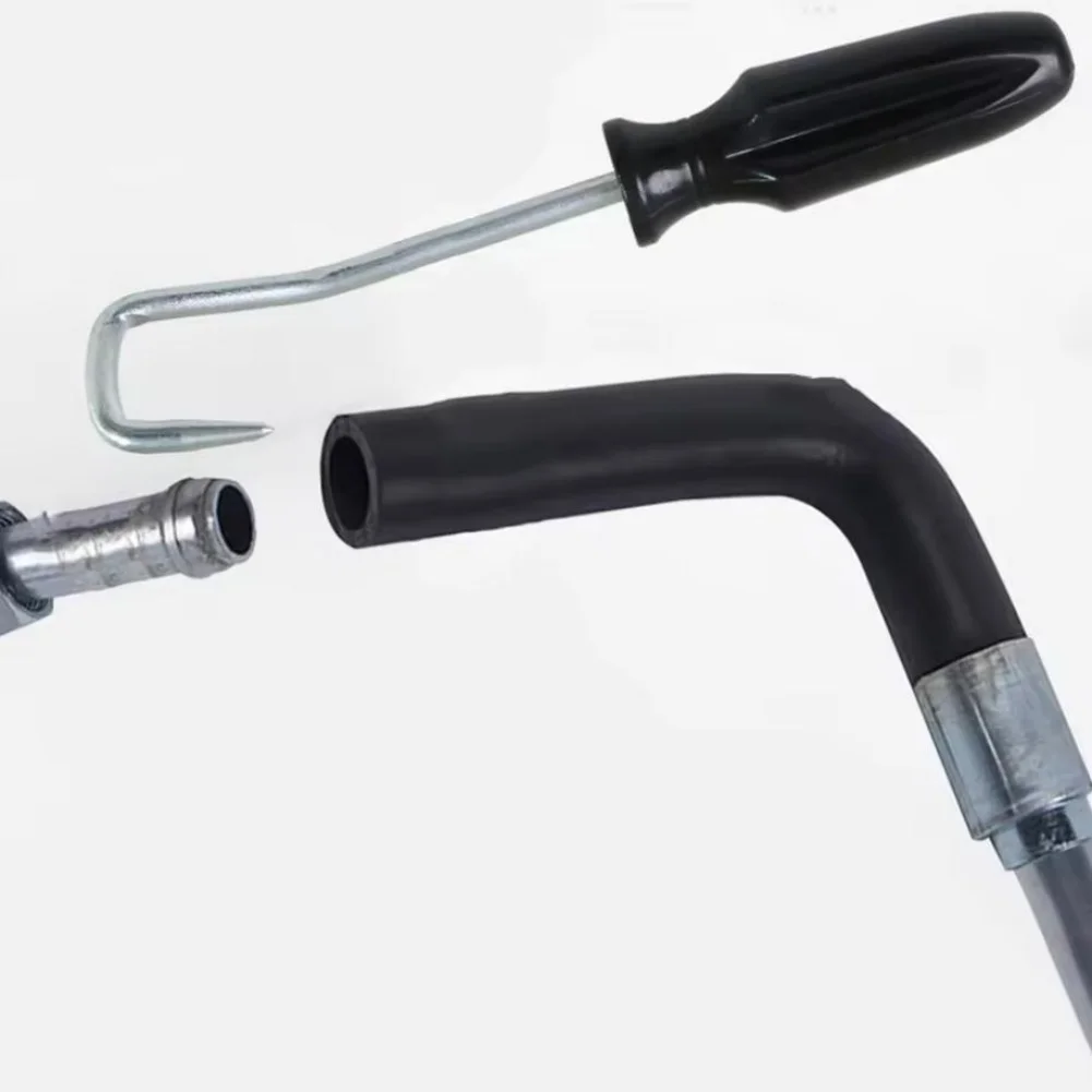 Fuel And Water Pipe Remover Nylon Handle Tool Silver Fuel Water Pipe Tool Arc-Shaped Design Comfortable Handle