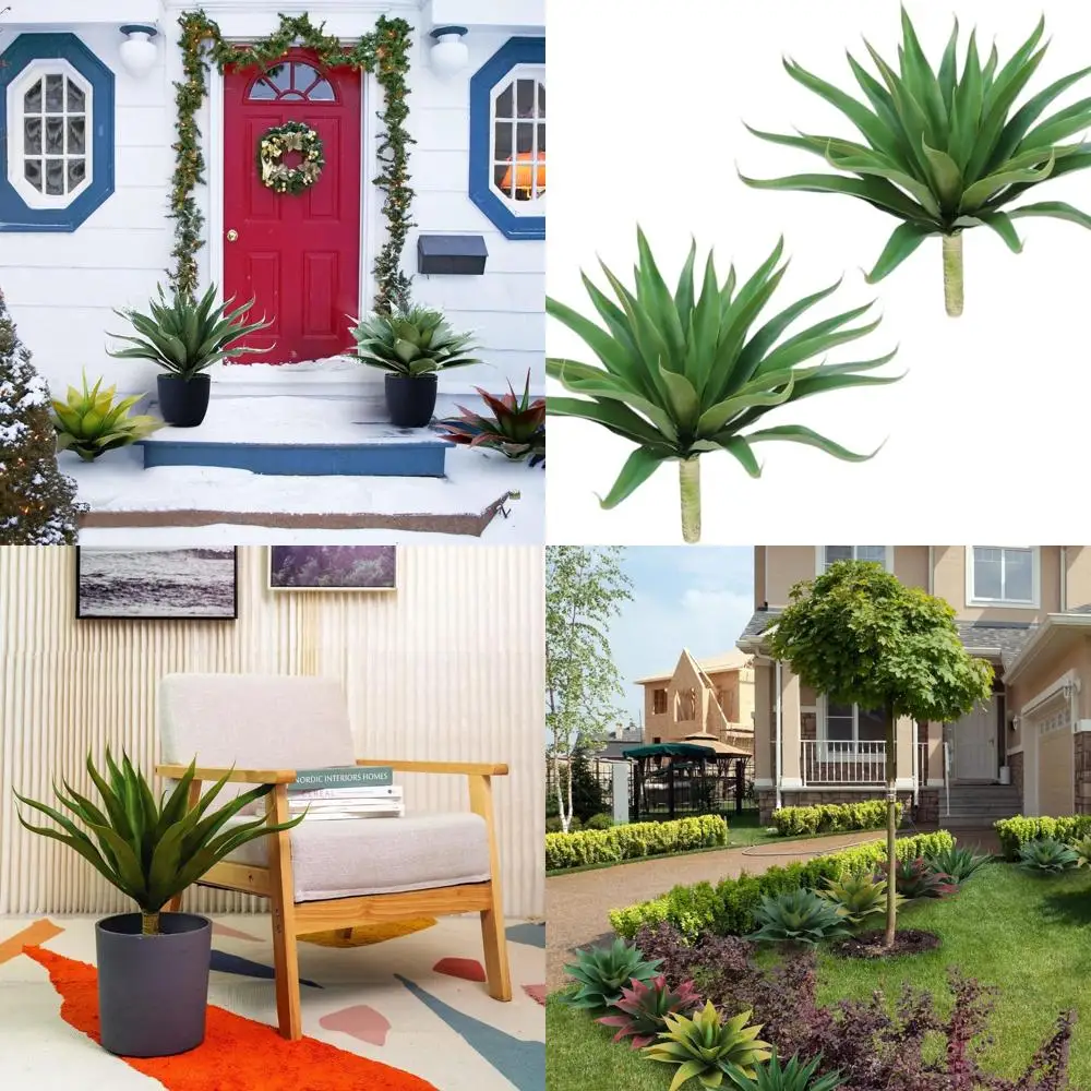 

Искусственные агнутые растения, устойчивые к ультрафиолетовому излучению, 22 дюйма, набор из 2 шт. для внутреннего и наружного украшения