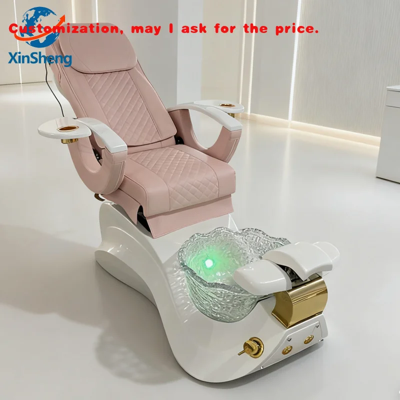 

custom.High Quality Modern Salon Furniture pink Manicure Foot Spa Chair Massage Chair Pedicure Sale