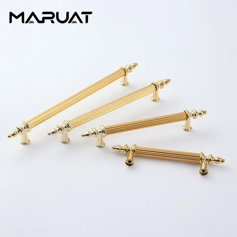 Черное золото, простая алюминиевая ручка для двери ящика шкафа, дверная мебельная фурнитура, длинная ручка