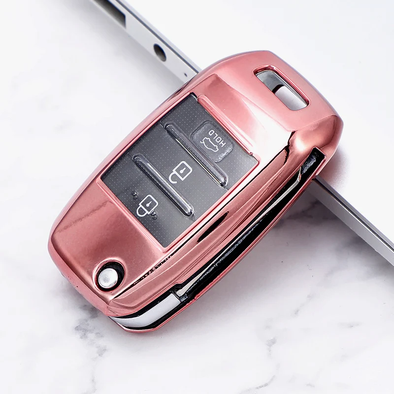 Key Case Cover for Kia K2 Rio Sorento K4 Cerato Forte Picanto Stonic Carnival Soul K3 K5 Sportage R Optima Telluride Seltos Ceed