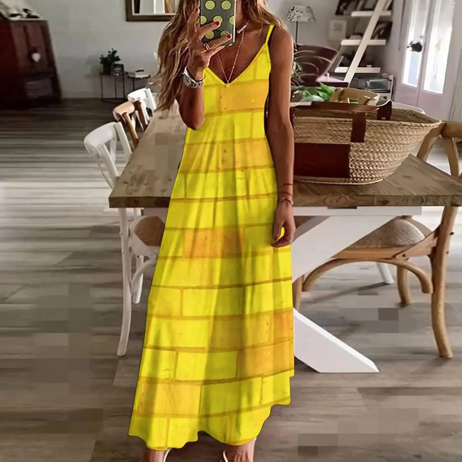 Yellow Brick Road Sleeveless Dress women's evening dress 2025 Aesthetic clothing Dress