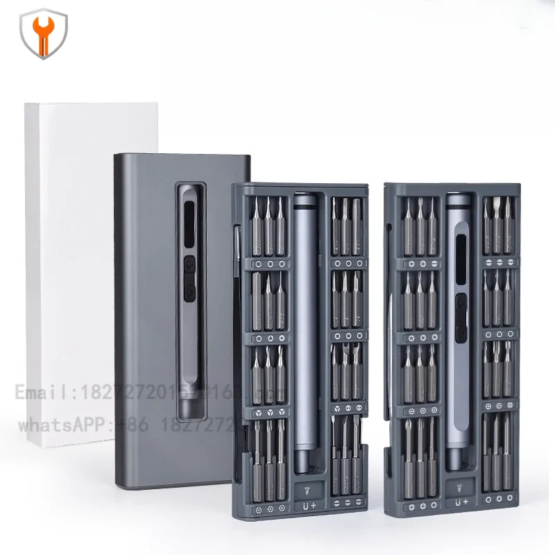Multifunctional 50-in-1 precision electric screwdriver, high battery life, rechargeable screw batch set