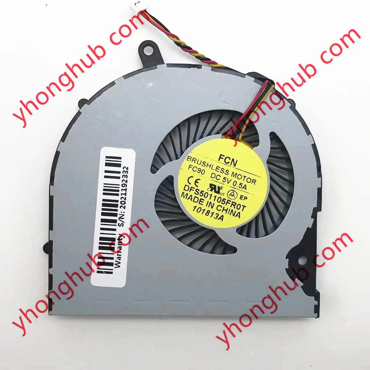 P50-B P50T 55-A5294 KSB0805HB CL1X DFS501105FR0T FC90 DC 5V 0.50A 3สาย Server พัดลมทำความเย็น