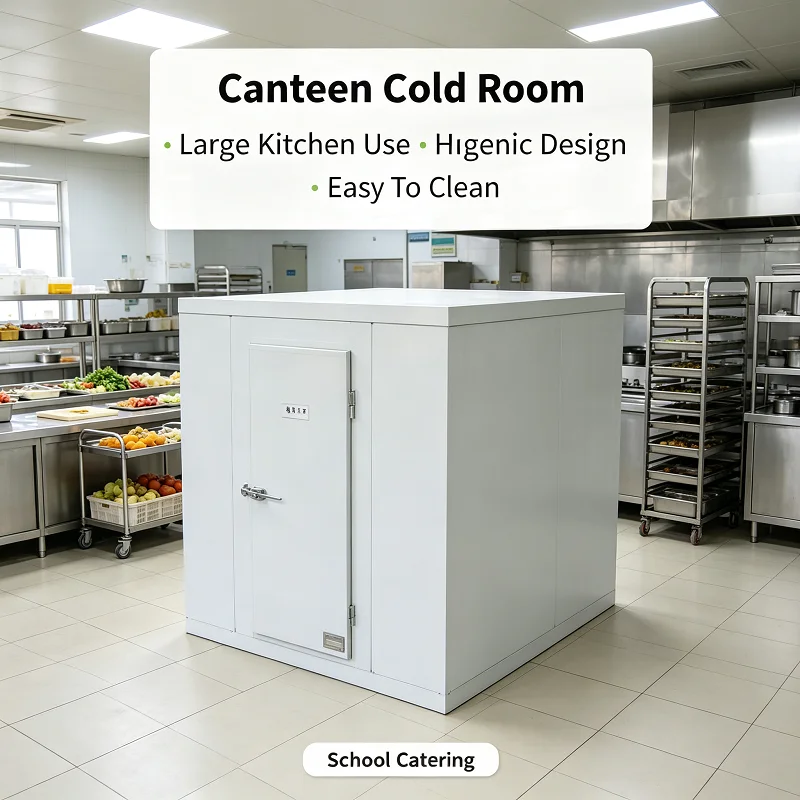 Cold Room Storage Outdoor Walkin Cooler Auto Defrost Thermostat Perforated Steel Shelves for Supermarket Dairy Product Display