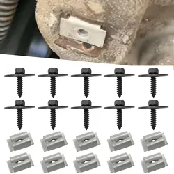20X For MERCEDES W202 W203 W204 C E S SL SLK Undertray Undercar Engine Cover Splash Sheild Screw Bolt Nut 2019900536 0019949845