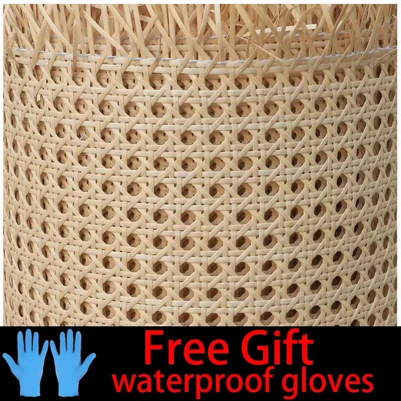 Indonesian Vinyl Weave Rattan Wicker Cane Webbing Roll Furniture Chair Table Repair Material Cabinet Door Ceiling Wall Decor Hot