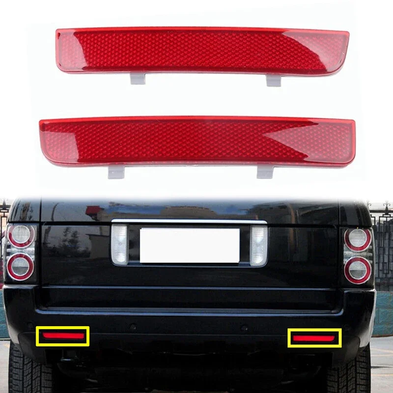 LR006348 Car Rear Bumper Reflector Warning Red Lens Parts For Land Rover LR2 2008 2009 2010 2011-2015 Fit Range Rover 2003-2012