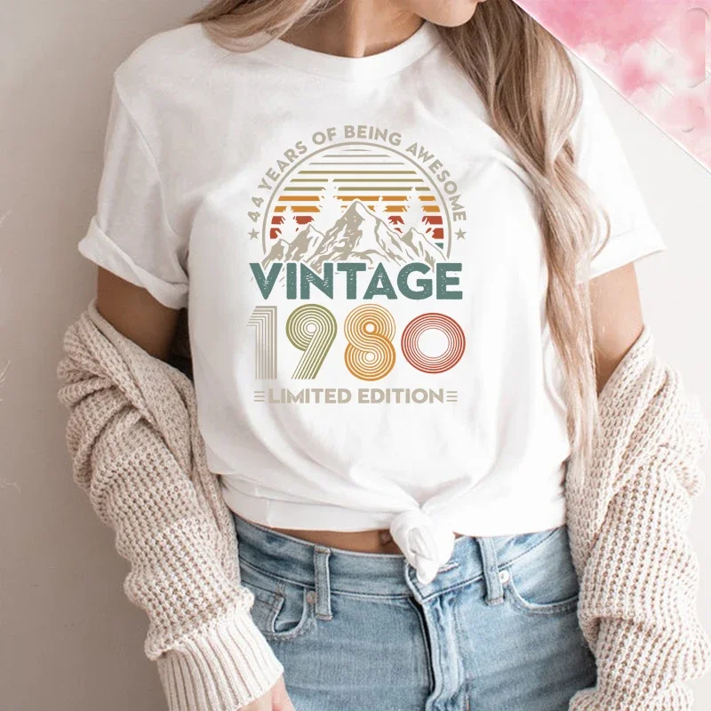 2024 koszulka damska w stylu Vintage Persional prezent z okrągłym dekoltem damska oversized T Shirt damska odzież y2k top graficzny t shirt