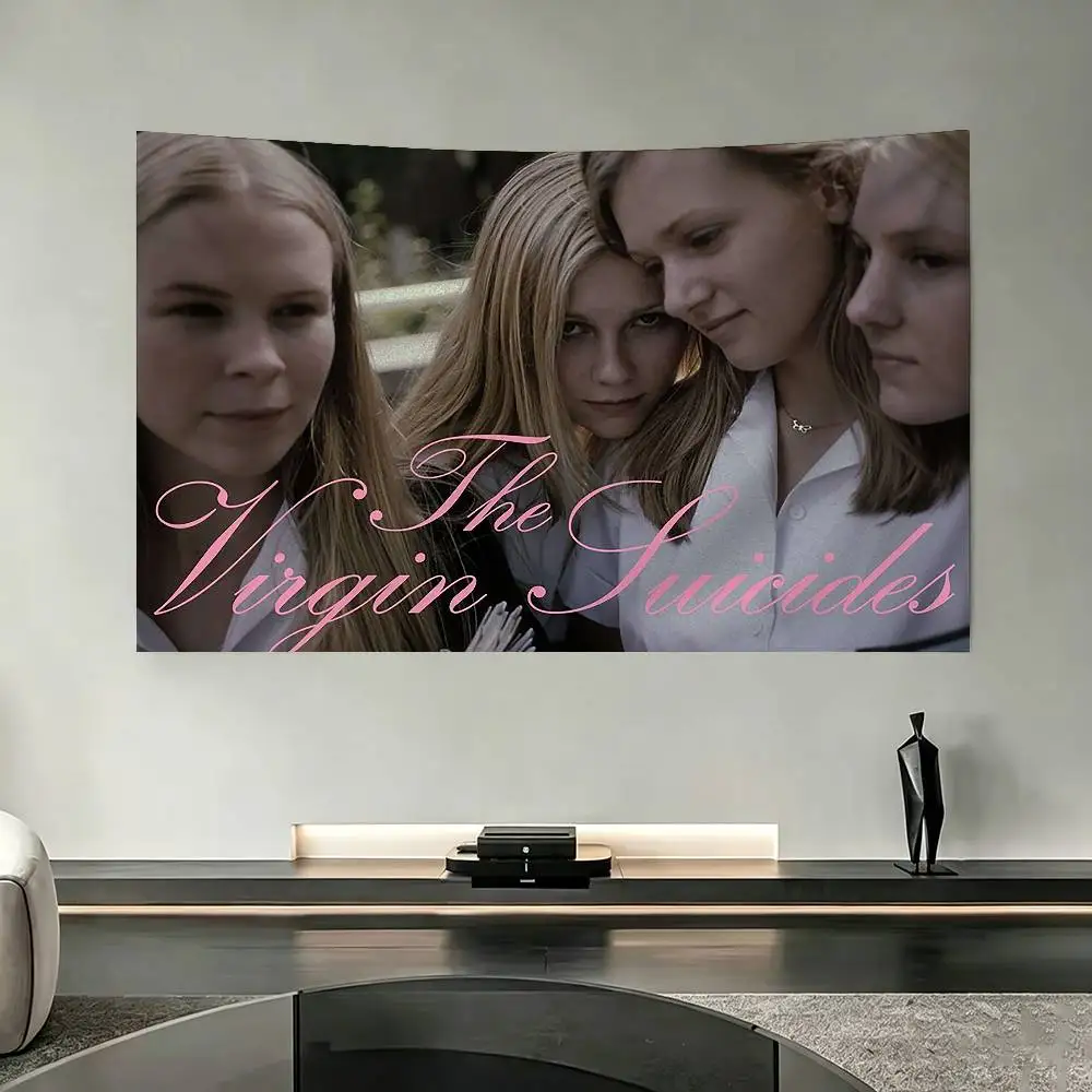 T-The V-Virgin S-Suicides Movie Flags Wall Hanging Tapestry Outdoor Garage Room Decorative flag Background Blanket