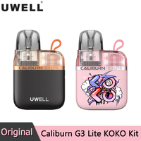 Original Uwell Caliburn G3 Lite KOKO Kit 25W Vape with 1200mAh Battery 2.5ml Pod Cartridge 0.6ohm Side Fill E Cigarette Vaper