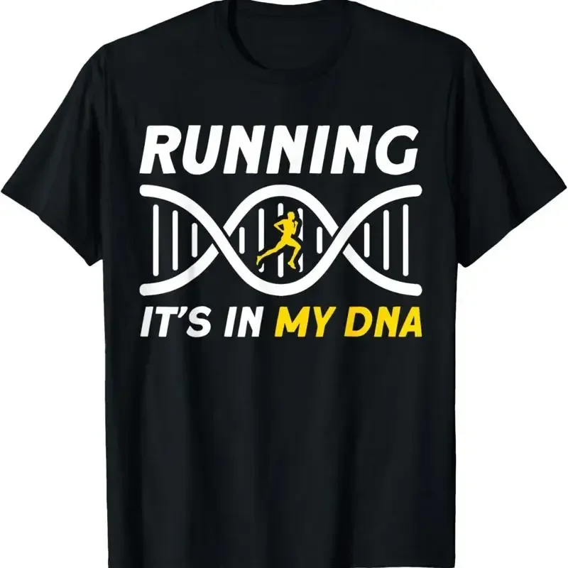 Running it's in my dna Marathon Streak Runner T Shirt