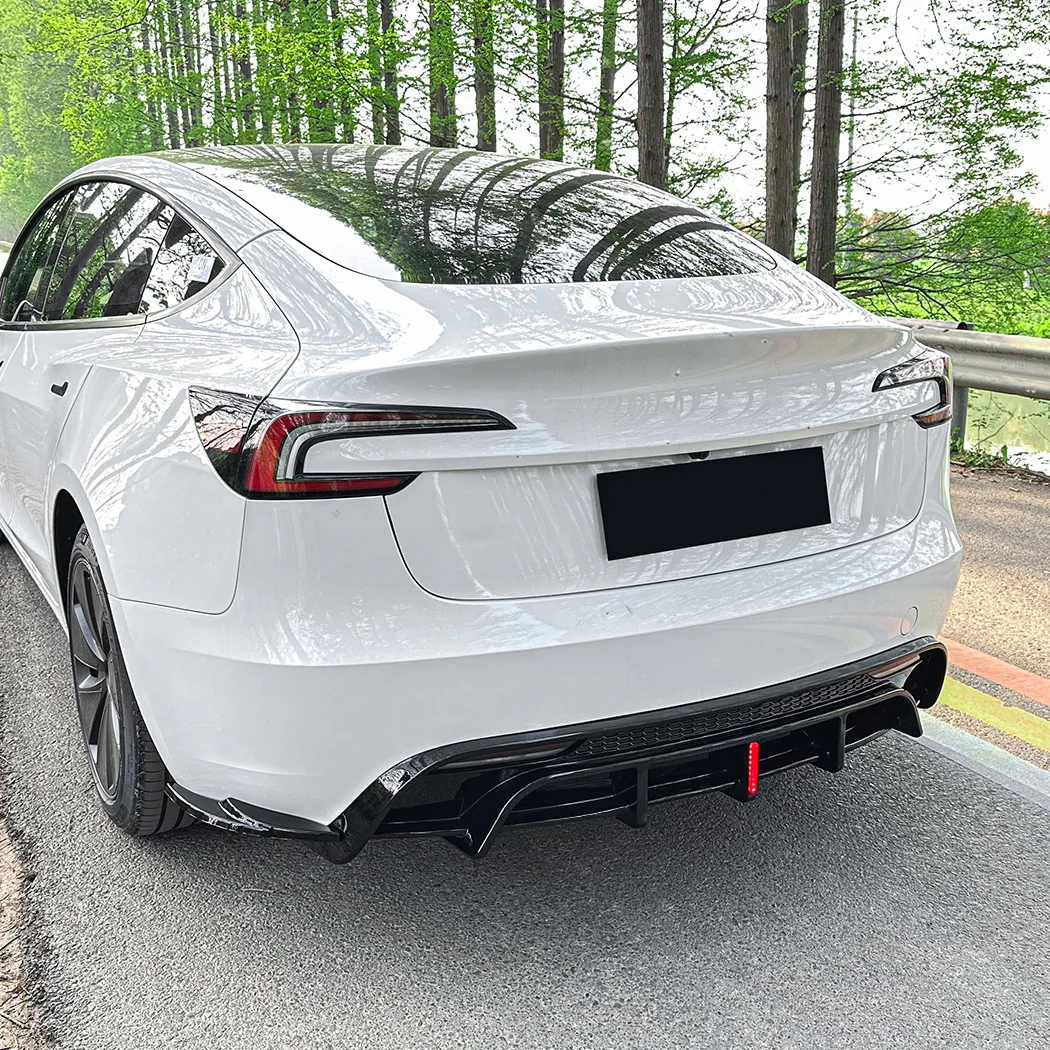 Tail Lip Spoiler with Lights for Tesla Model 3 2024+ Rear Bumper Exterior Modification view 6