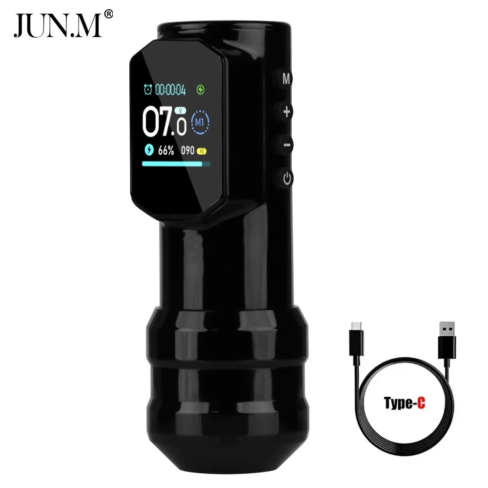 Wireless Tattoo Pen for Large Color Screen Digital Display New Permanent Makeup Tattoo Machine with 1500mAh Power Tattoo Gun
