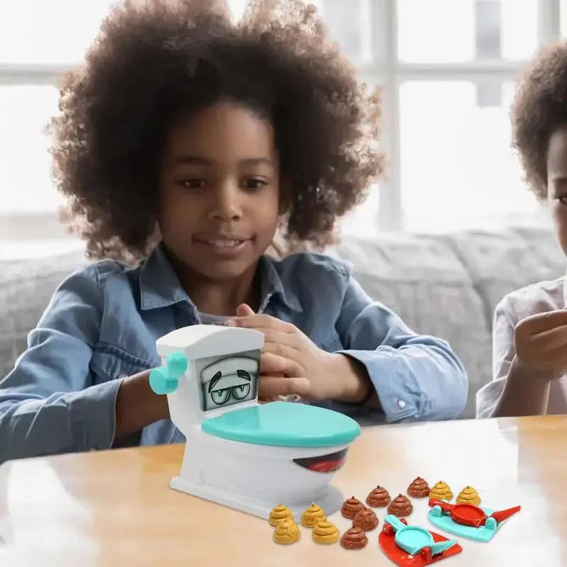 لعبة مرحاض أنبوب مطلق النار، لعبة منجنيق مضحكة لحفلات العائلة، الوالدين والطفل، تفاعلية على الطاولة، هدية عيد الميلاد للاسترخاء