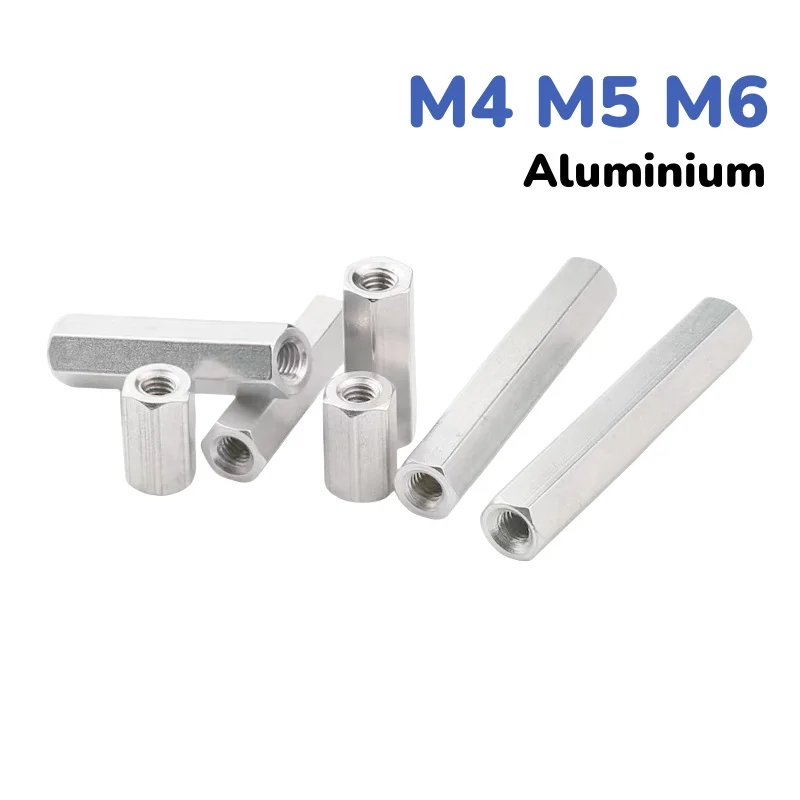 Aluminium M4 M5 M6 Female Thread Pillar Hexagonal Stud Standoff Hex Column Pillars Spacer Length 8mm To 60mm