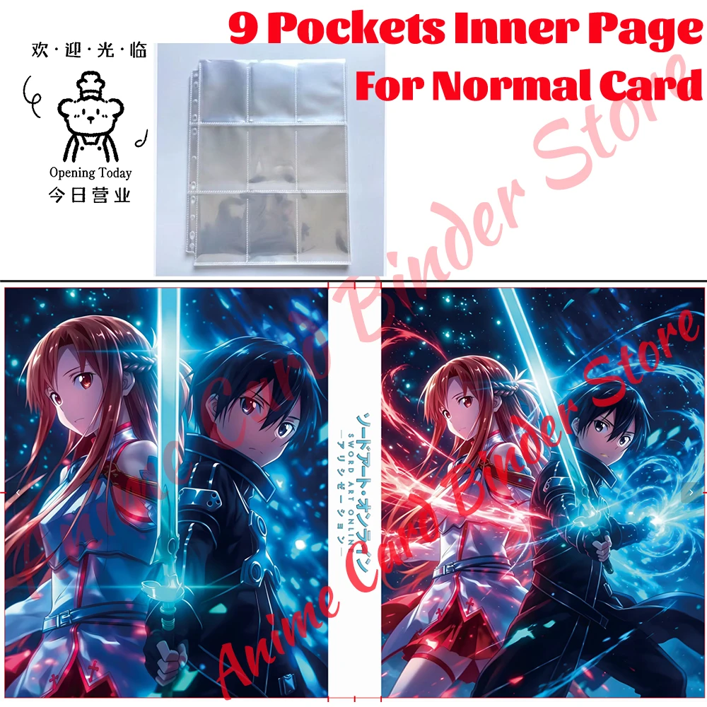 Newest Sword Asuna Couple Style Card Binder Various Large Capacity Customization For A4 A5 or Normal Card Collection
