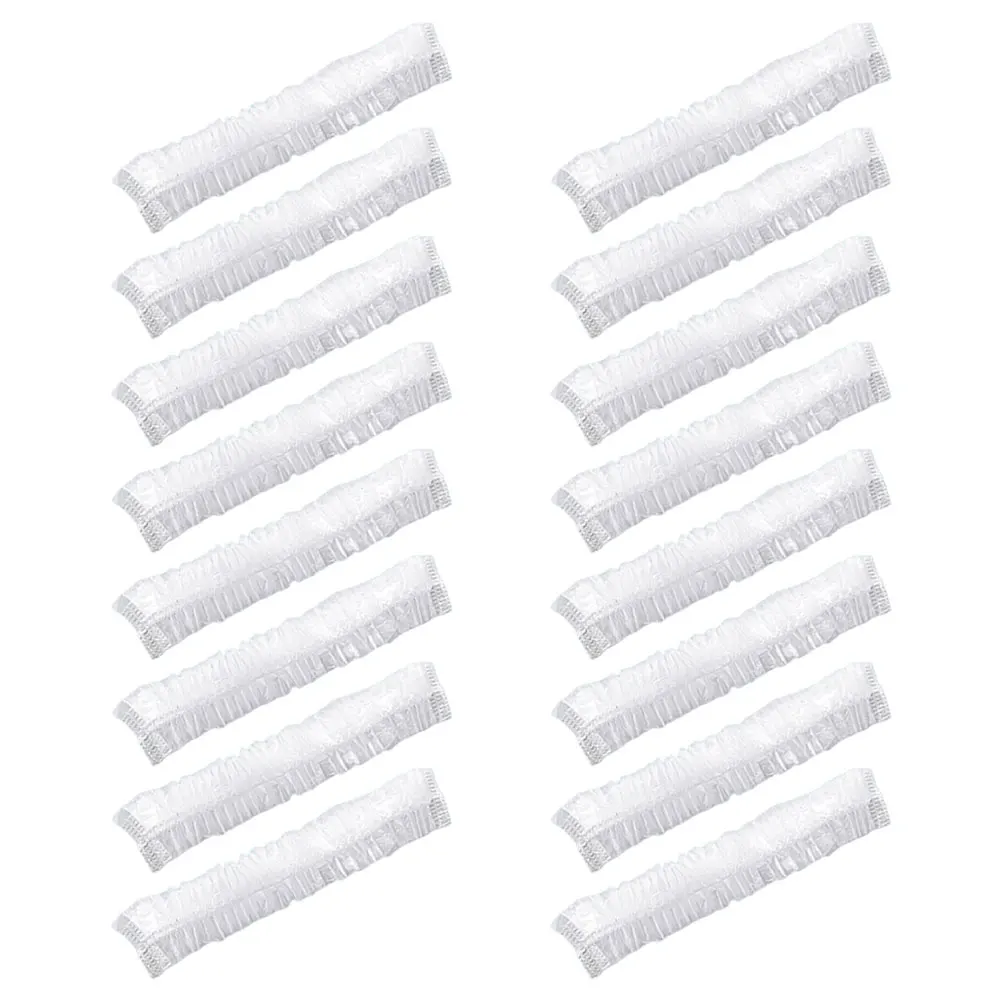 

100Pcs Elastic Disposable Plastic Bowl Covers Food Storage Wraps for Kitchen Fresh Keeping Bread Bowls Elastic Bowl Cover