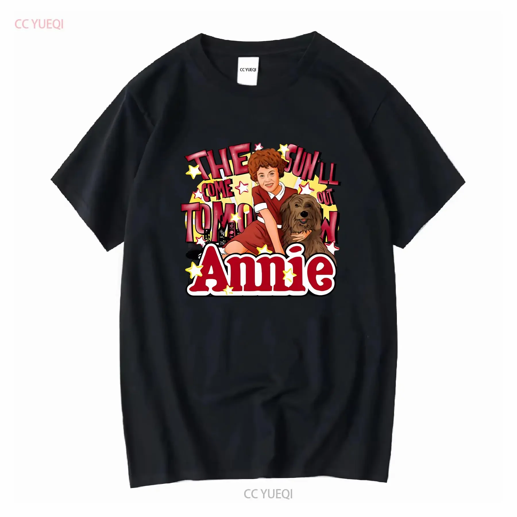 Annie Broadway Musical camiseta nueva retroceso manga larga o corta vintage lavado ligeramente versátil unisex