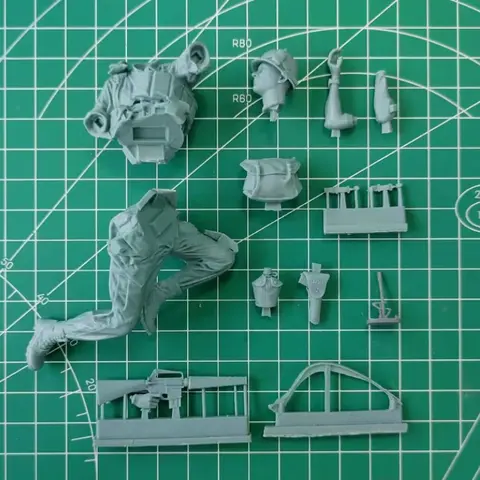 1/16 Skala Gjuten Resin Figur Modellbyggsats Vietnamkriget Amerikansk Armé Infanteri Sittande Position Omonterad och Omålad 10 best sales 1 16 hartsfigurer - №8