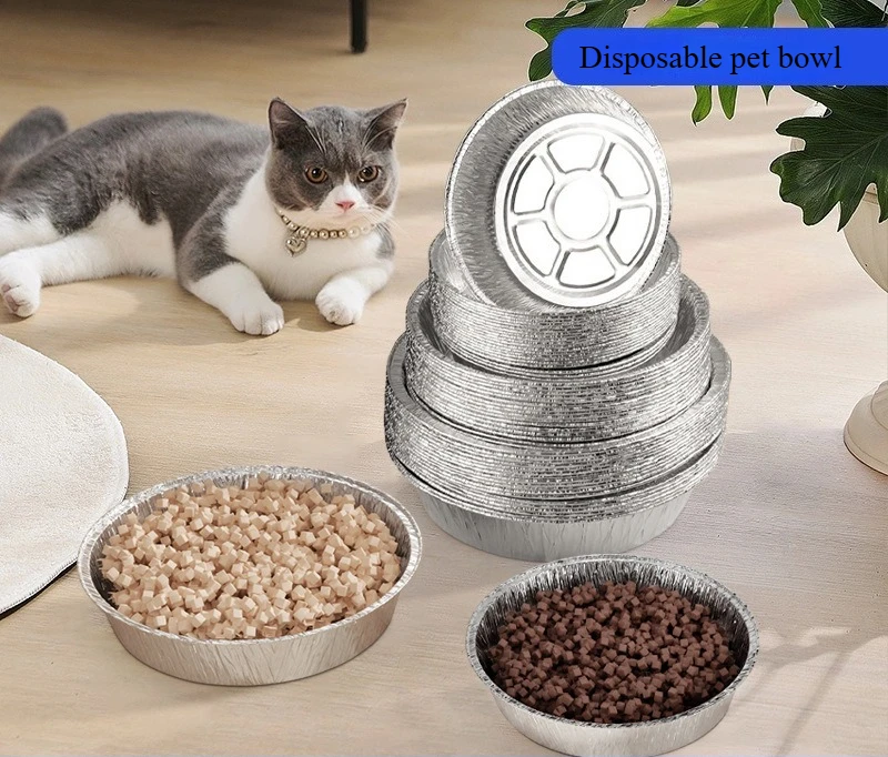 

10pcs/set Cat Dog Bowl Pet Disposable Bowl Dog Food Bowl Lazy Owner Pet Supplies