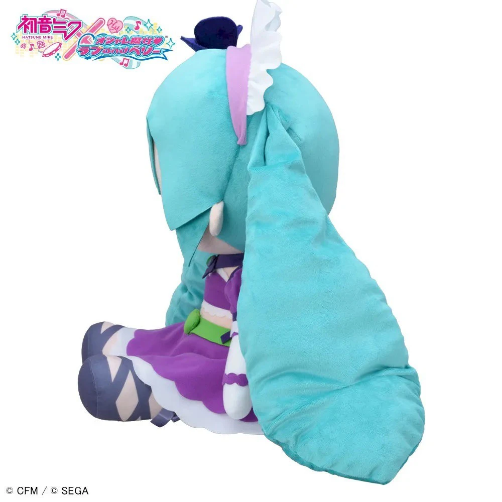 IN Stock Original SEGA Hatsune Miku (KIrarin Purple, LL) FuwaFuwa Plush Doll 40Cm kawaii Pillow Anime peripherals Doll Toys Gift
