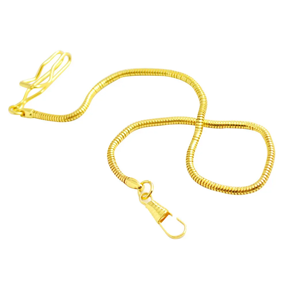 

2Pcs Retro Style Watch Chain Accessories Metal Hanging Chain Golden Keychain Fashion Gift