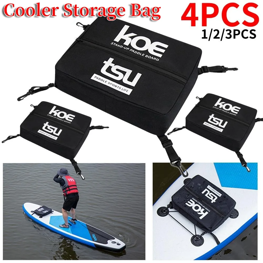 Portable Cooler Storage Bag Sealed Zipper Stand Up Paddle Board Storage Bag Lightweight with Fixing Buckle Kayak Accessories