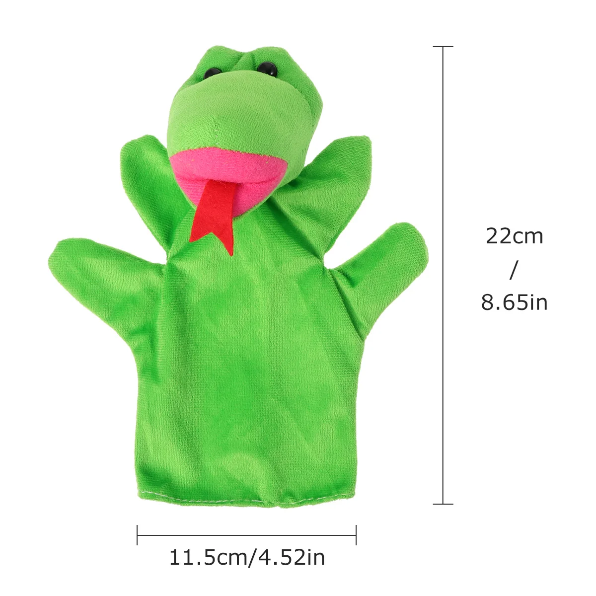 Burattino da dito a forma di serpente da 2 pezzi Aspetto divertente Adattamento della vita di gruppo per bambini Esplorazione mondiale immaginativa Genitore-figlio