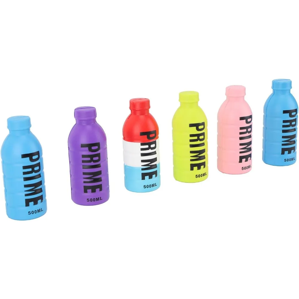 Colorful PU Foam Water Bottle Stress Relief Toy, Decompression Fun Drink Bottle, Adult Kids Entertainment Handheld Squeeze Toys